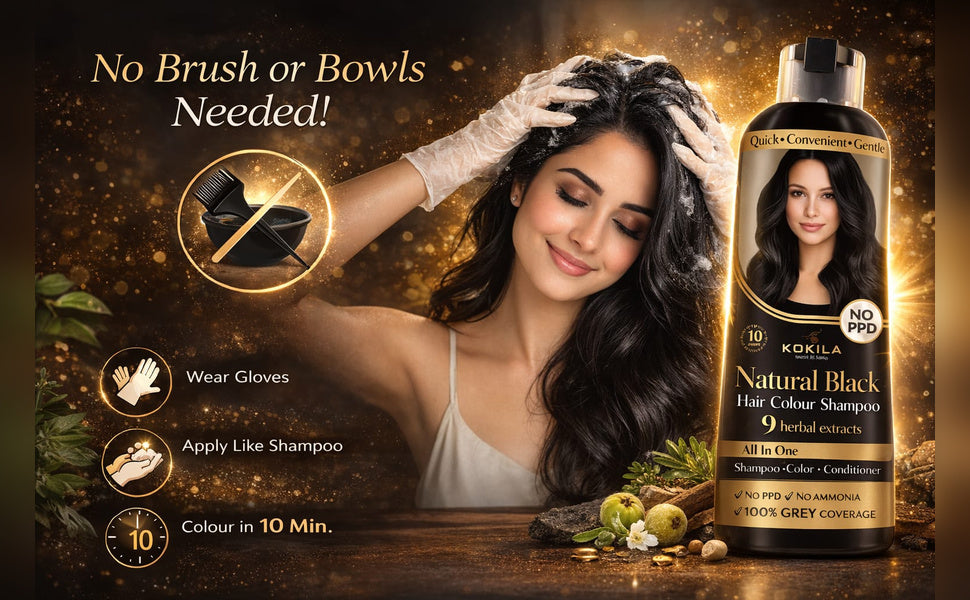 Natural Hair Color Shampoo with Conditioner