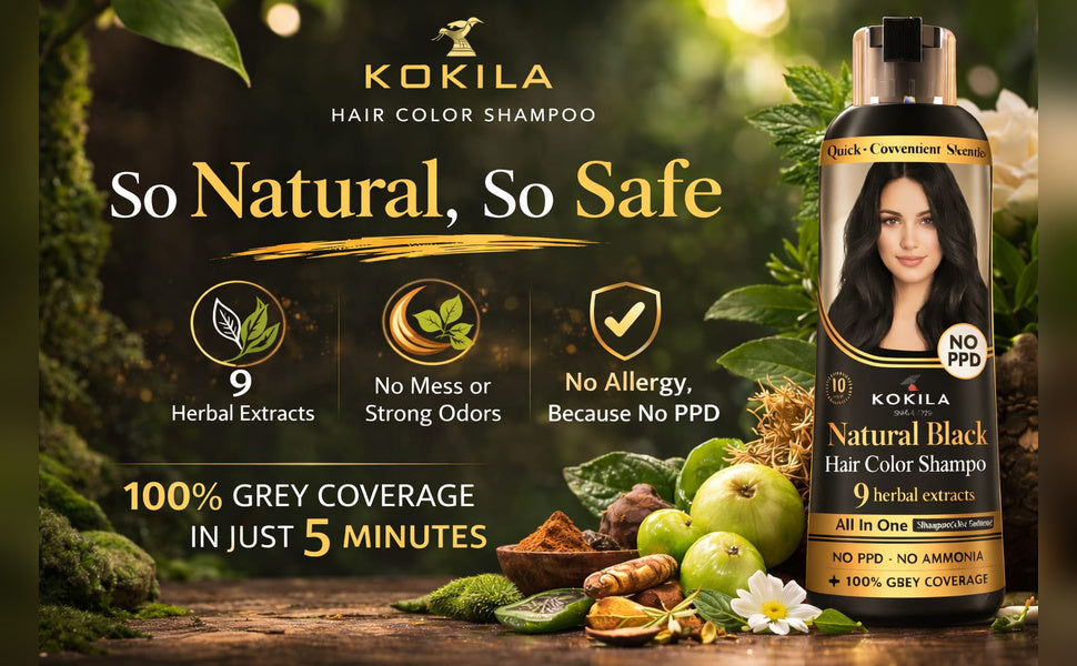 Natural Hair Color Shampoo with Conditioner