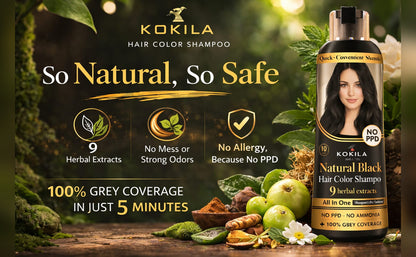 Natural Hair Color Shampoo with Conditioner